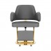 Hairdressing chair GABBIANO LINZ NQ GOLD Grey
